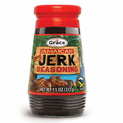 Grace Jamaican Hot Jerk Seasoning 11 oz (Pack of 3)