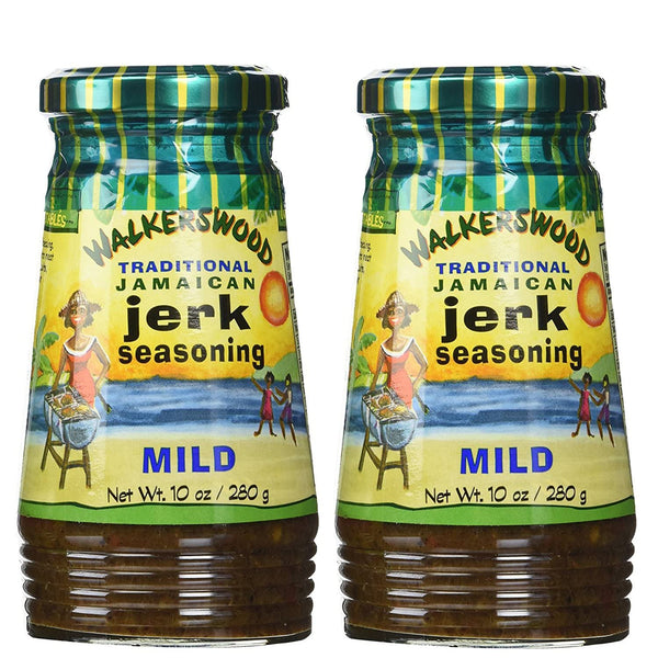 Walkerswood Jerk Seasoning MILD No MSG 10 oz (Pack of 2)