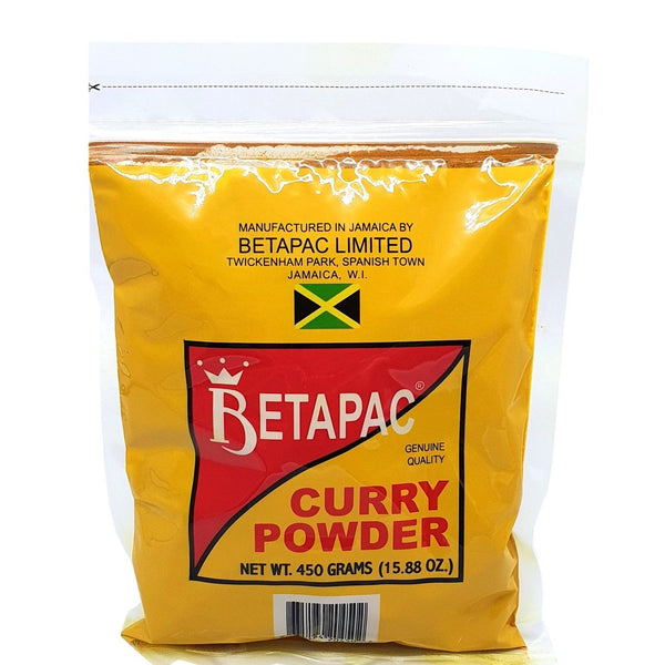 Betapac Curry jamaïcain en poudre 450g (Pack de 3) expédition rapide
