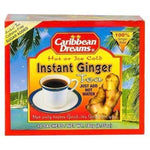 Caribbean Dreams Instant Ginger Tea, Pre-Sweetened, 10 Sachets (Pack of 6) Caffeine Free