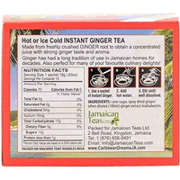 Caribbean Dreams Instant Ginger Tea, Pre-Sweetened, 10 Sachets (Pack of 12) fast shipping