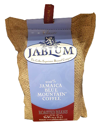 Jablum 100 % café jamaïcain Blue Mountain en grains torréfiés 8 oz