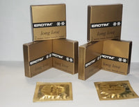 Erotim Long Love Condoms, Original Gold Condom Wrappers, Best Climax Delay Condoms for Male