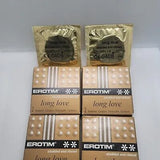Erotim Long Love Condoms Studded, (Pack of 12), Original Gold Condom Wrappers, Best Climax Delay Condoms for Male, 24 pieces