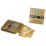Erotim Long Love Condoms Studded, (Pack of 12), Original Gold Condom Wrappers, Best Climax Delay Condoms for Male, 24 pieces