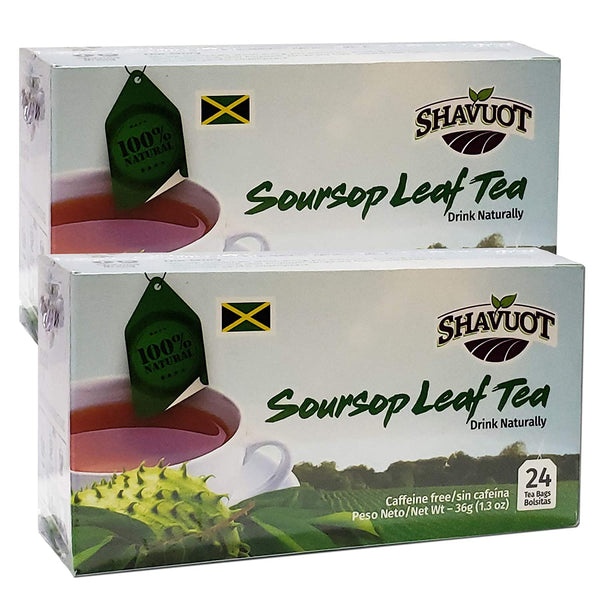 Shavuot Soursop (Graviola) Jamaican Herbal Tea (Pack of 2)