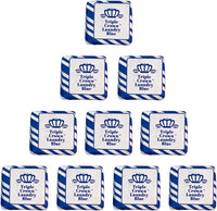Blue Bomber Laundry Cake Soap 390g (Pack of 3) Triple Crown Laundry Blue Squares Whitener (Pack of 10 Tablets) combo