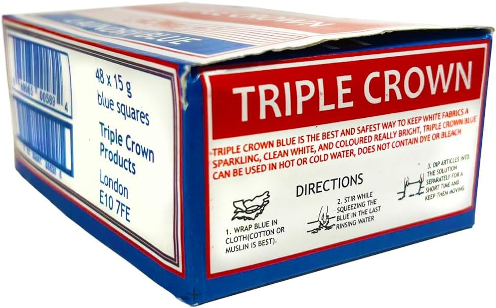 Triple Crown Laundry Blue Squares | Keep Whites Sparkling Clean