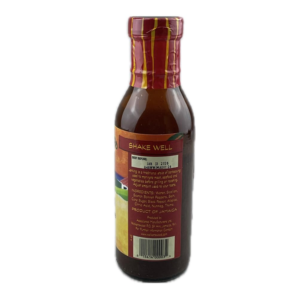 Walkerswood Spicy Jamaican Jerk Marinade 355mL | Authentic Caribbean Flavor | Bundle Discount Canada