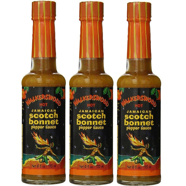 Walkerswood Jamaican Scotch Bonnet Pepper Sauce 6 oz (Pack of 3)