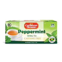 Caribbean Dreams All Natural Peppermint Herbal Tea bags