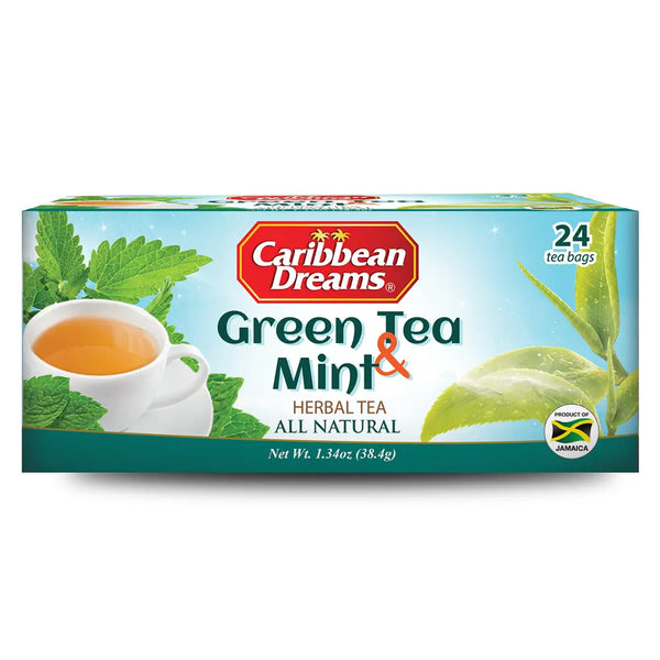 Caribbean Dreams Green Tea & Mint, 24 tea bags