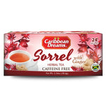 Caribbean Dreams Sorrel &amp; Ginger Tea, 24 sachets de thé (paquet de 3) expédition rapide