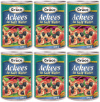 Grace Jamaican Ackees in Salt Water 540g (Pack of 6)