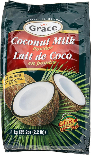 Grace Coconut Milk Powder 1kg in a 2.2lbs bag.