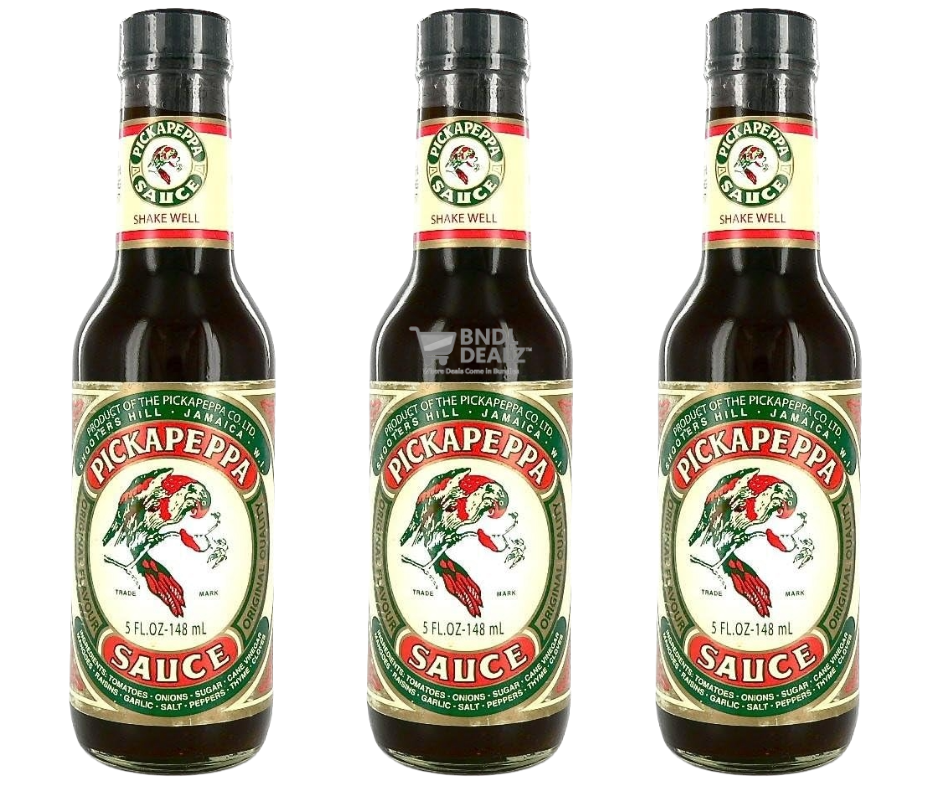 Pickapeppa Jamaican Sauces – Hot Mango, Original, Gingery Mango & Spicy Mango – 5oz – 3 Pack, 6 Pack, 12 Pack & 4-Flavour Variety Mix – Canada & USA