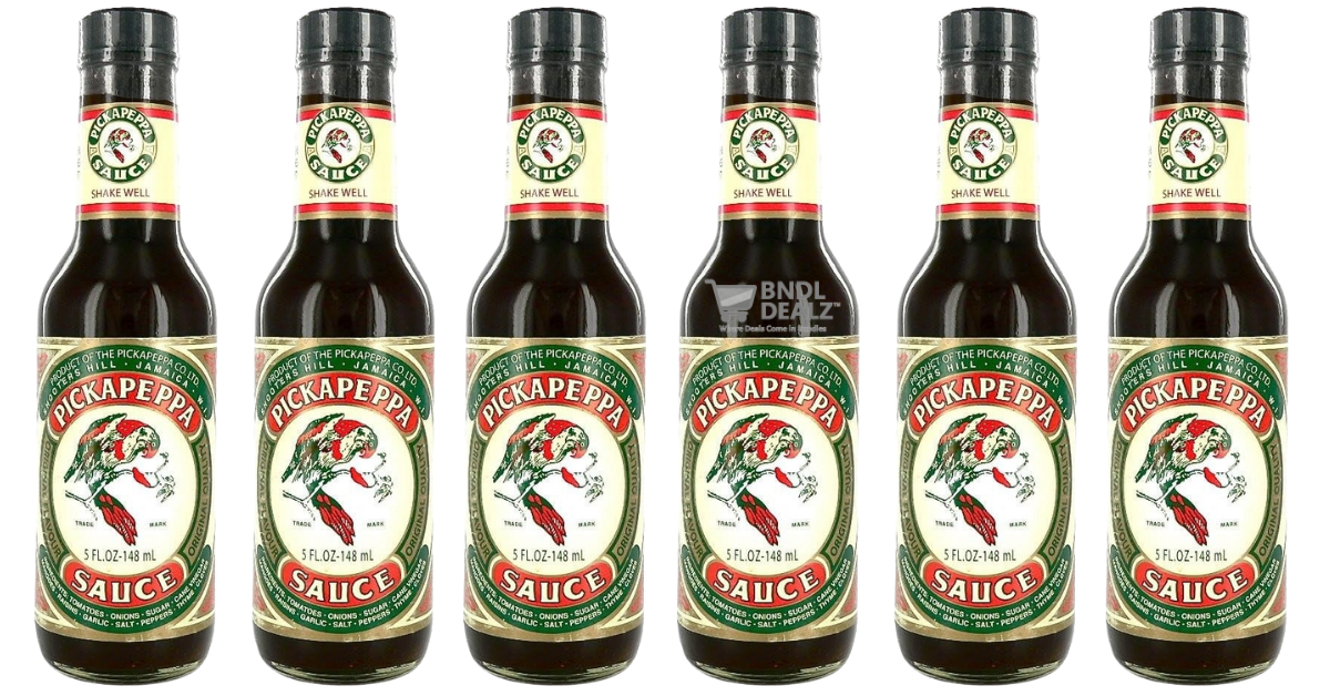 Pickapeppa Jamaican Sauces – Hot Mango, Original, Gingery Mango & Spicy Mango – 5oz – 3 Pack, 6 Pack, 12 Pack & 4-Flavour Variety Mix – Canada & USA