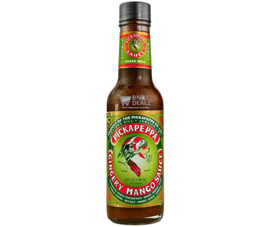 Pickapeppa Jamaican Sauces – Hot Mango, Original, Gingery Mango & Spicy Mango – 5oz – 3 Pack, 6 Pack, 12 Pack & 4-Flavour Variety Mix – Canada & USA