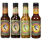 Pickapeppa Jamaican Sauces – Hot Mango, Original, Gingery Mango, Spicy Mango – 5oz Bottles – Caribbean Pepper Sauce Variety Pack