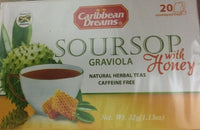 Caribbean Dreams (Graviola) Soursop with Honey Tea