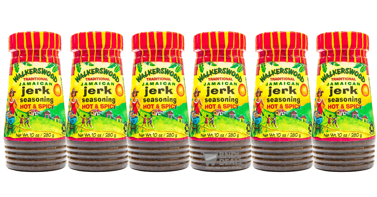 Walkerswood Hot & Spicy Jamaican Jerk Seasoning 6 Pack – Authentic 10oz Caribbean marinade for BBQ, chicken, pork, roasting and grilling – Ships across Canada & USA