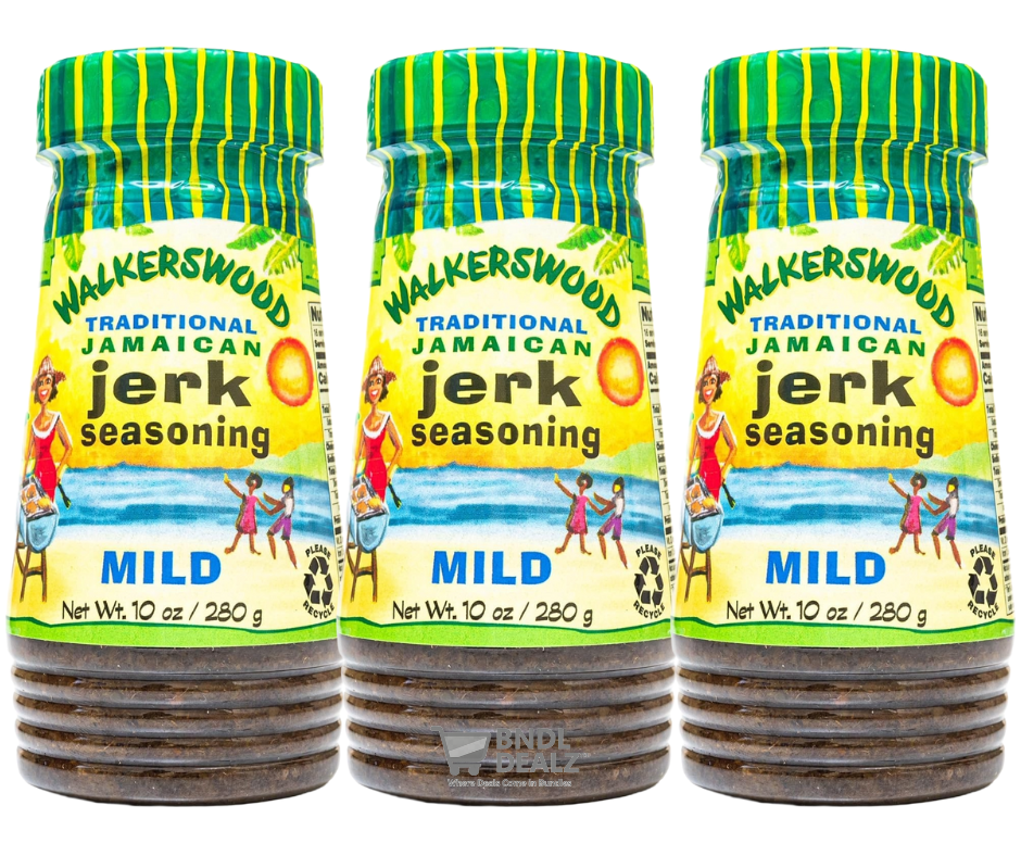 Walkerswood Mild Jamaican Jerk Seasoning 3 Pack – Authentic 10oz Caribbean marinade for BBQ, chicken, pork and grilling – Ships across Canada & USA