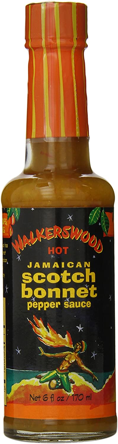 Walkerswood Hot Jamaican Scotch Bonnet Pepper Sauce 170mL – authentic Jamaican hot sauce made with Scotch bonnet peppers. Bundle deals in Canada.