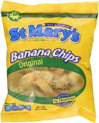 Jamaican Banana Chips- Original, Nice & Crunchy Gluten Free Snack 30g