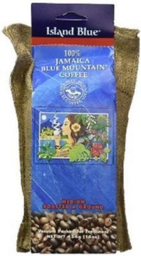 100% jamaica blue mountain coffee island blue roasted & ground 16 oz - JamaicanFavorite