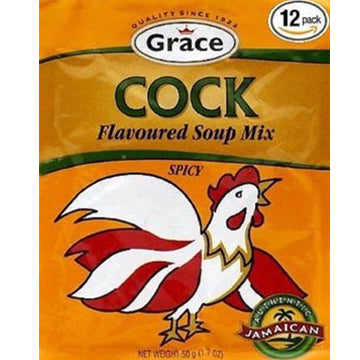 jamaican grace cock soup, spicy soup mix (Pack of 12) - JamaicanFavorite