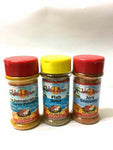Island Spice Jerk Seasoning, Curry Powder & Fish Spice (Set of 3, 2.5oz each)