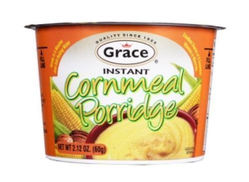 grace jamaican instant cornmeal porridge 60g (Pack of 6) - JamaicanFavorite