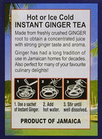 Caribbean Dreams Instant Ginger Tea Un-Sweetened 14 Sachets (Pack of 12)