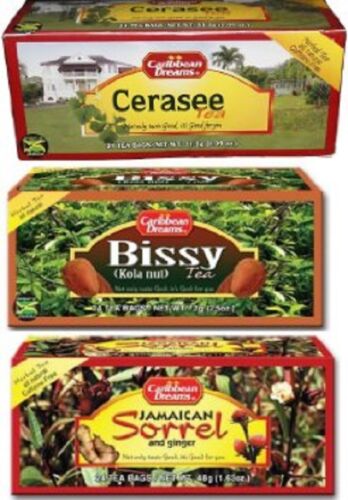 Caribbean Dreams Teas: Cerasee, Bissy and Sorrel with Ginger