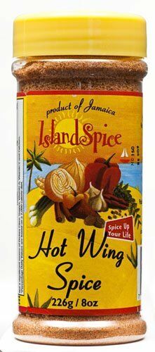 Island Spice Jamaican Hot Wing Spice 8 oz (Pack of 3)