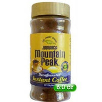 Jamaica Mountain Peak Decaffeinated Instant Coffee 6 oz (Pack of 2)