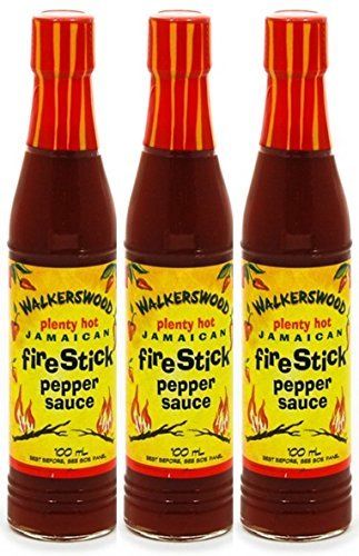 walkerswood plenty hot jamaican fire stick pepper sauce 100 ml x 3 - JamaicanFavorite