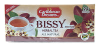 Caribbean Dreams Bissy (Kola Nut) Natural Herbal Tea (24 tea bags)