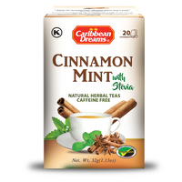 Caribbean Dreams Diabetics’ Choice Cinnamon Mint With Stevia Tea (20 Tea Bags)