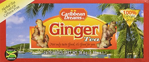 caribbean dreams ginger tea bags 1.34 oz (Pack of 3) - JamaicanFavorite