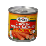 Grace Hot & Spicy Chicken Vienna Sausages (Pack of 6) - JamaicanFavorite