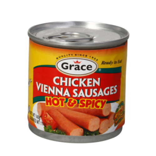 Grace Hot & Spicy Chicken Vienna Sausages (Pack of 6) - JamaicanFavorite
