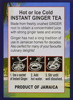 caribbean dreams instant ginger tea un-sweetened 14 sachets - JamaicanFavorite